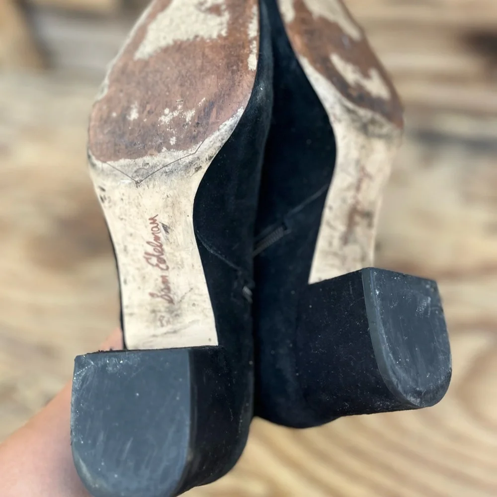 SAM EDELMAN | Black Suede Over The Knee 8.5